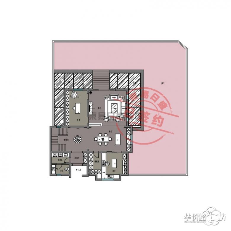 你山A户型368平户型解析 现代法式设计方案 你山A户型368平户型解析 现代法式设计方案