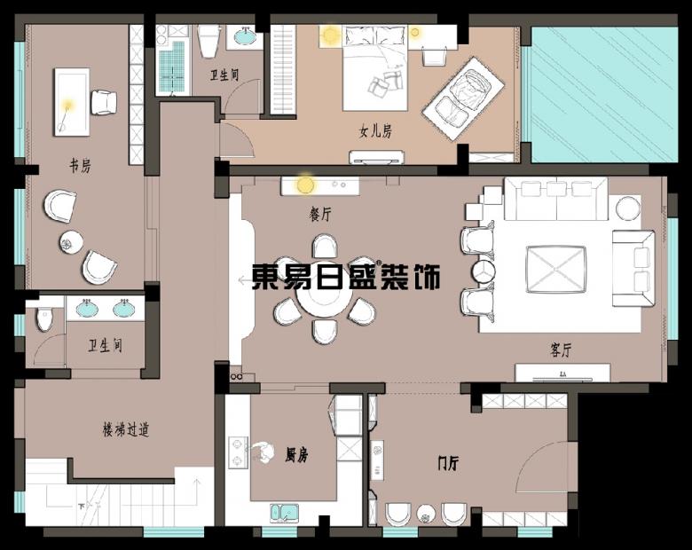 【A股上市名企 东易日盛装饰】高科荣境500平新中式风格别墅装修 【A股上市名企 东易日盛装饰】高科荣境500平新中式风格别墅装修