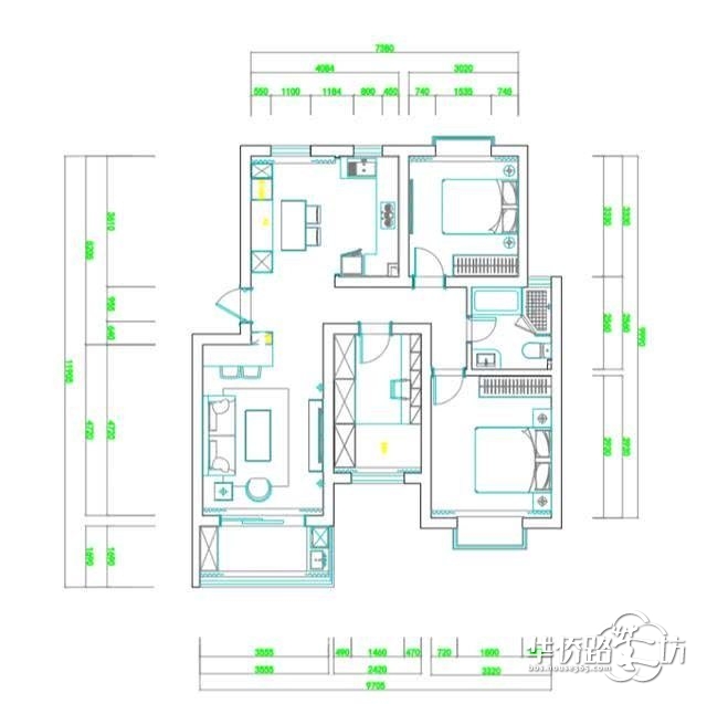 【江水平装修】简约美式装修风格,实用低奢的典范