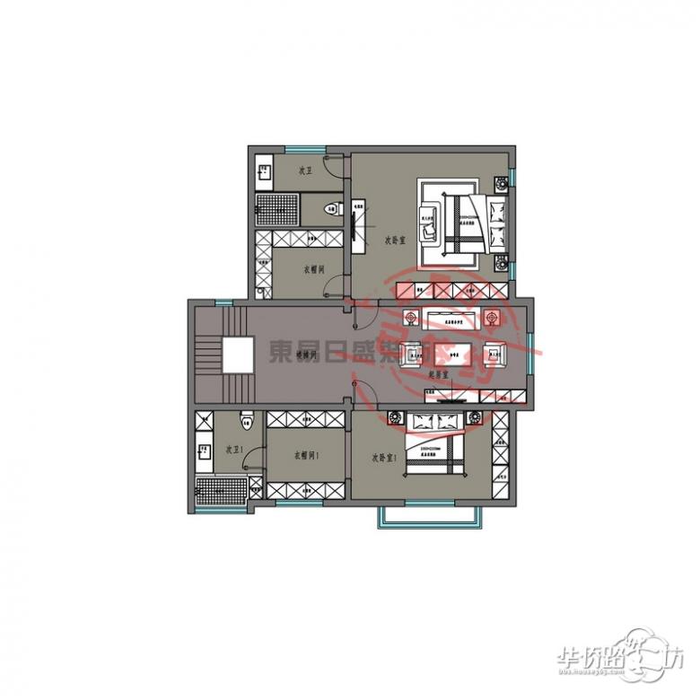 你山A户型368平户型解析 现代法式设计方案 你山A户型368平户型解析 现代法式设计方案